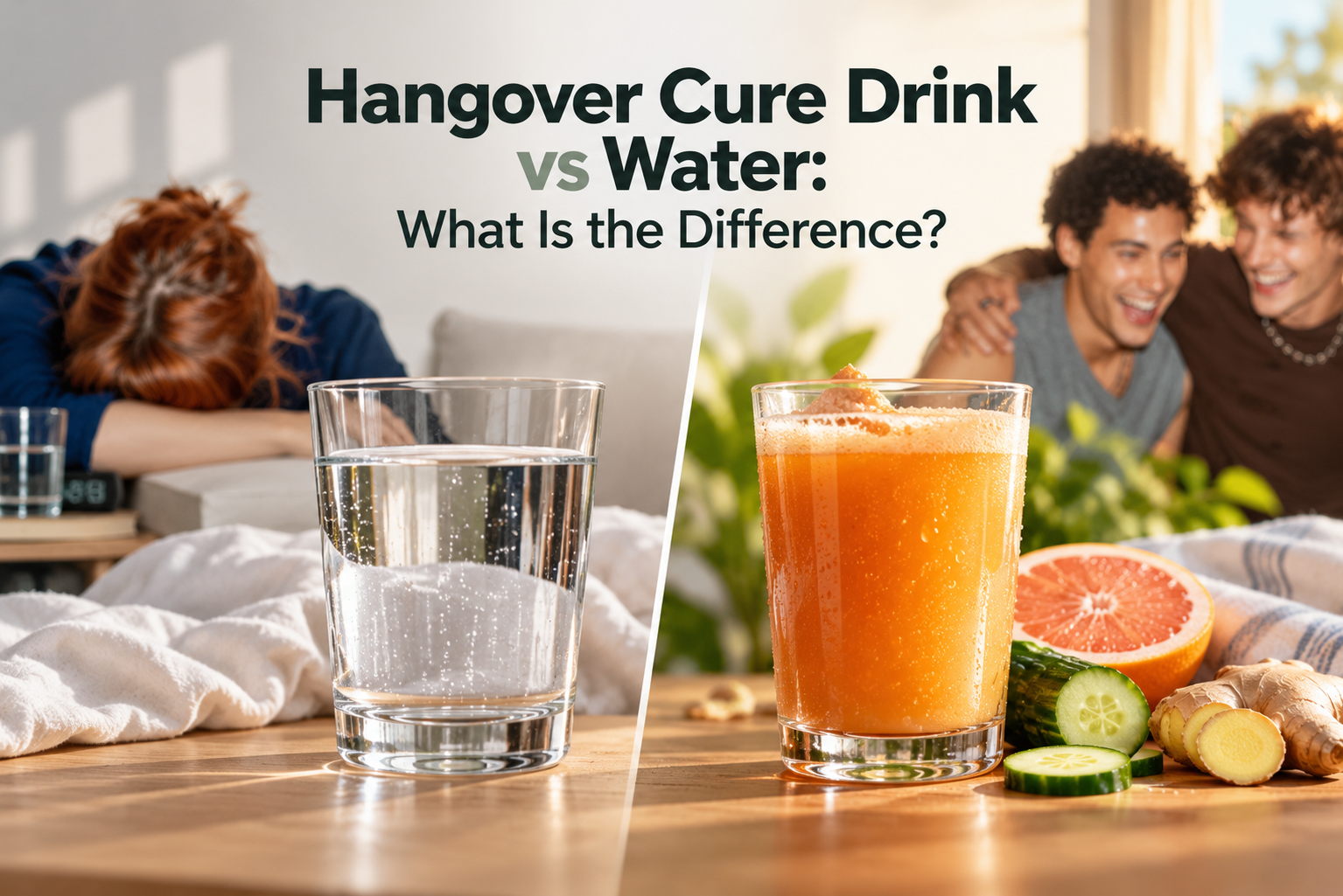 Hangover Cure Drink vs Water: What’s the Difference?